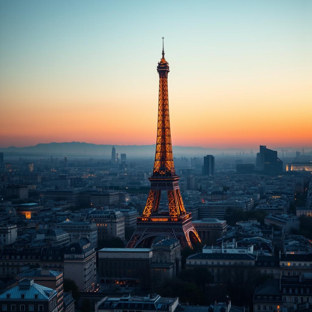 Til artiklen om AI-investeringer i Europa kunne et imponerende billede være et panoramisk skud af Paris’ skyline ved skumringstid, hvor Eiffeltårnet stolt strækker sig mod himlen som et symbol på innovation og fremadskuende vision. Billedet fanger det gyldne lys fra solnedgangen, der sender varme nuancer af orange og rosa over den historiske by, samtidig med at moderne bygninger - måske nye datacentre - i baggrunden antyder den futuristiske udvikling. Kompositionen skulle følge gyldne snits principper; Eiffeltårnet placeret i et af hjørnerne for at skabe dynamik mellem de bløde og skarpe lys, det giver et indtryk af, at Paris er ved at omfavne teknologiens fremtid. Udstyrsvalget til dette billede kunne være et Canon EOS R5 med en 24-70mm f/2.8 linse, perfekt til både at bevare dybdeskarphed i den svagt belyste scene og til at fremhæve detaljer i Eiffeltårnet. Eksponeringen kunne være indstillet til 1/60 sek ved f/4, ISO 200, hvilket sikrer klarhed og en delikat bokeh-effekt, der omfavner den romantiske og futuristiske atmosfære. Efterfølgende behandling i Lightroom ville tilføje de nødvendige justeringer til kontrast og farver, så billedet optimalt afspejler den inspirerende atmosfære af Frankrigs teknologiske fremskridt.