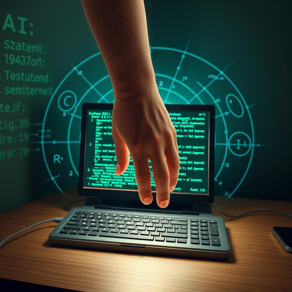 Til artiklens indledning kunne et spændende billede være en grafisk repræsentation, hvor en menneskelig hånd står over en computer, der viser en kompleks matematisk formel på skærmen. Håndens fingre strækker sig mod skærmen, som om den udforsker det matematiske grundlag, der understøtter AI. Omkring skærmen kunne der være skitser af Newtons berømte opdagelser, såsom differentialregning, der svæver som hologrammer i rummet. Dette billede kombinerer elementerne af historie og teknologi, og fanger essensen af, hvordan nutidens AI er bygget på fortidens matematiske principper. Billedet er taget med et Canon EOS R5 kamera og et RF 24-70mm f/2.8L IS USM objektiv, med en blændeindstilling på f/4 for at sikre en god dybdeskarphed, der fremhæver detaljer i både hånden og skærmen. Eksponeringen er sat til 1/125 sekunder ved ISO 800, hvilket giver en god balance mellem lys og skygge. Post-produktionen inkluderer justering af farver for at fremhæve kontrasten mellem den varme menneskelige tone og de kolde, matematiske nuancer på skærmen, hvilket tilføjer en næsten magisk kvalitet til billedet og underbygger teksten i artiklen.
