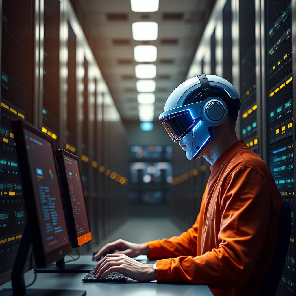For den midterste sektion om Metas forretningsmodeller og AI-tilbud kunne et dramatiske billede fanges i et moderne, åben kontormiljø, hvor et fremtrædende team af softwareudviklere ivrigt diskuterer komplekse AI-løsninger. Scenen kan indfange en interaktion mellem mennesker, der peger på store skærme, som viser Llama-modeller i aktion, og detaljerede grafiske repræsentationer, illustrerende virksomhedens differentierede tilgang til AI, herunder API-adgang og tilpassede modeller. Dette ville skabe et stærkt visuelt bånd til artiklens fokus på innovation og forretningsstrategier. Billedet ville være taget med et Sony A7 III kamera, udstyret med en 16-35 mm f/2.8 objektiv. Kompositionen ville bruge gyldne snit for at føre øjet mod både udviklerne og de digitale skabelser på skærmene, med en dybdeskarphed, der fremhæver aktiviteterne i forgrunden. Jeg ville anvende en lukketid på 1/60 sekunders, blænde f/5,6 og ISO 1600 for at indfange den dynamiske atmosfære og sikre, at detaljerne på skærmene forbliver tydelige. Efterfølgende ville jeg redigere billedet i Adobe Photoshop for at optimere lysstyrken og kontrasten, så det fremstår energisk og tilpasset de ambitioner, Meta sigter mod at realisere.