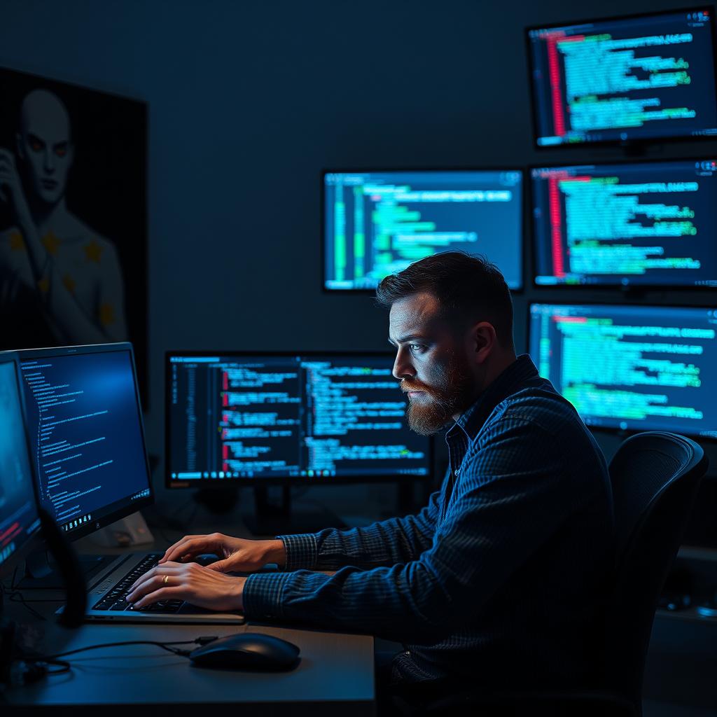For dette foto, der skal illustrere artiklens midterste del om udfordringerne ved prompt-migrering, vil jeg tage et billede af en udvikler, der sidder ved sin laptop med flere skærme. På skærmene vil der være synlige visualiseringer af data og koder, der viser komplekse prompt-ændringer i realtid. Motivets komposition vil inkludere en blød belysning, der fremhæver ansigtstrækene hos udvikleren, som ser fokuseret og lidt frustreret ud. Brugen af det gyldne snit vil lede seernes blik mod de forskellige skærme, hvilket symboliserer den strategiske proces og den tekniske dygtighed, der kræves i prompt-migrering. Jeg planlægger at anvende min Canon EOS R5 med RF 24-70mm f/2.8L-linse ved en blænde på f/5.6 og eksponeringstid på 1/125 sek. for at sikre, at både udviklerens ansigt og detaljerne på skærmen er skarpe. Billedet vil tages i et kontormiljø med lys fra overhead-lamperne, suppleret med en blød lyskilde, der rammer udvikleren fra siden. Efterfølgende vil jeg bruge Adobe Lightroom til at justere kontrast og farvetoner for at fremhæve den tekniske atmosfære og skabe et professionelt udtryk, der afspejler det kritiske aspekt af arbejdet med Llama Prompt Ops. Billedet vil ikke kun illustrere artiklen, men også give seerne en følelse af det intense og kreative miljø, hvor teknologi og innovation mødes.